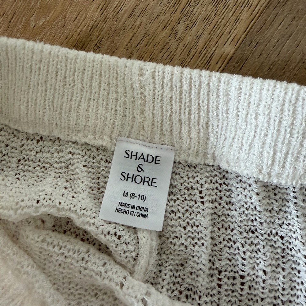 Shade & Shore Cream swim cover up pants - Picture 3 of 4